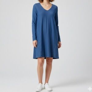 JJill PureJill Stretchy Indigo Denim Look Dress - Size Medium